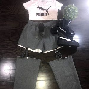💋SOLD‼️Puma Fenty Suspender sweatpants